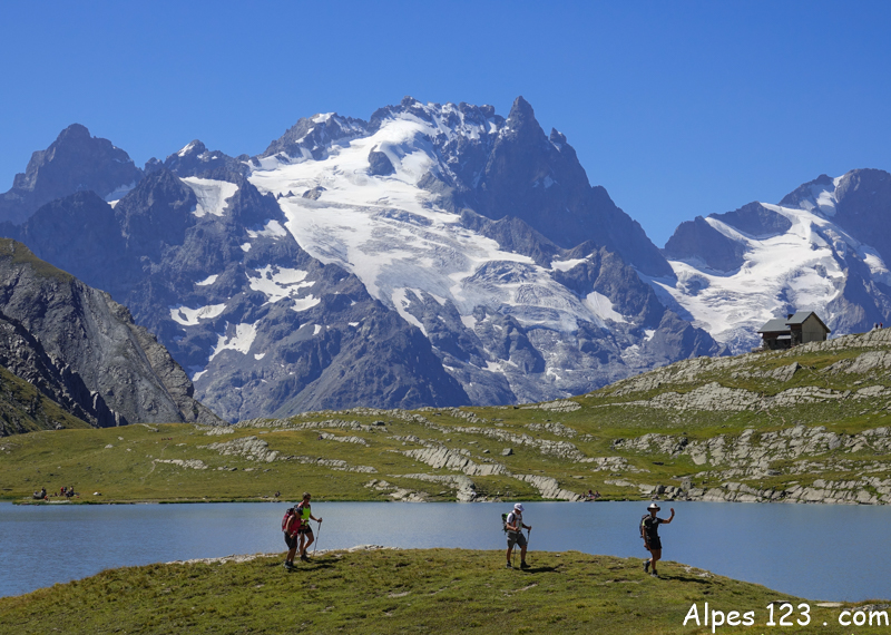 le Glacier Lombard par le Signal de la Grave, Cruq des Aiguilles, Lac Goléon